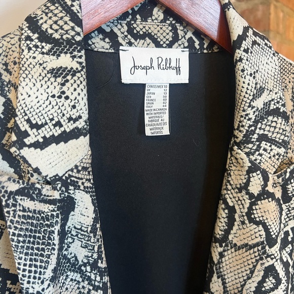 Joseph Ribkoff Snake Print Blazer - Picture 3 of 5